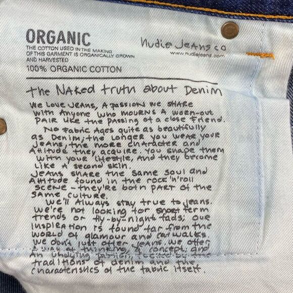 Nudie Jeans Men Lean Dean Slim-Fit Selvedge Worn In Jeans | Size: 32* (See Pics) - Picture 11 of 15